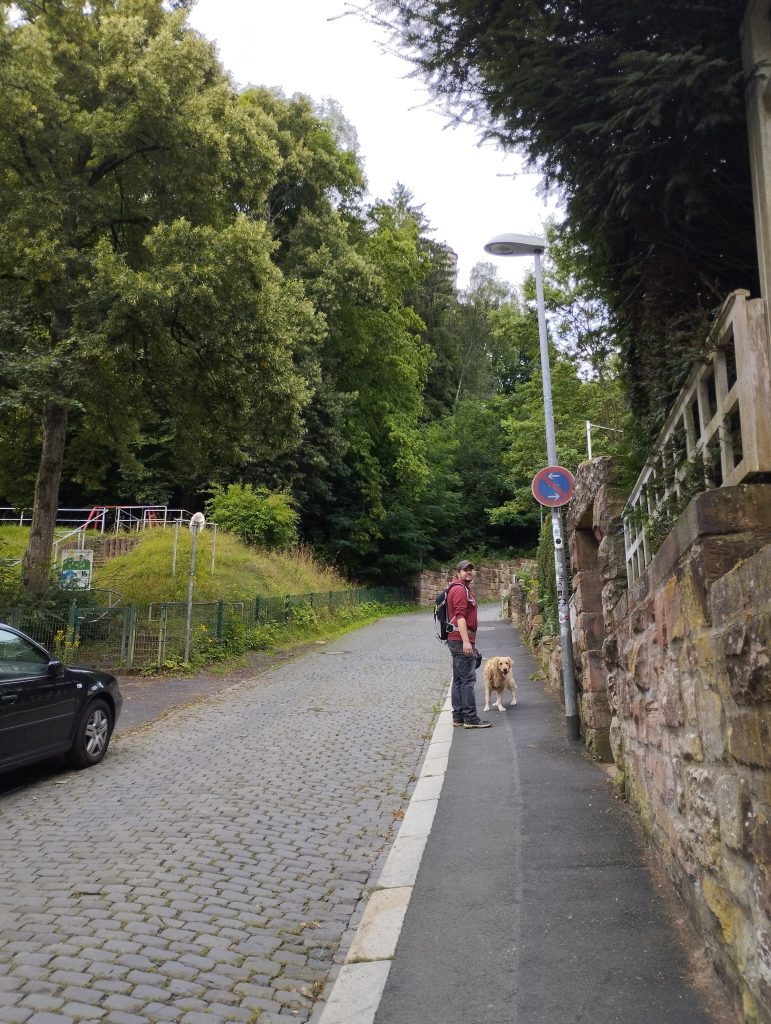 Aufstieg Landgrafenschloss Marburg