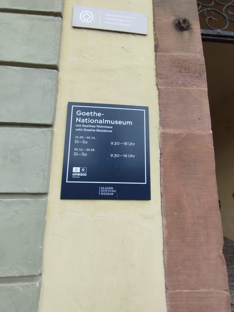 Goethes Wohnhaus Weimar