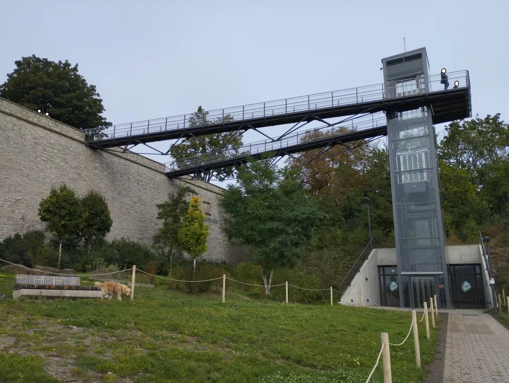 gläsernen Aufzug Petersberg Erfurt