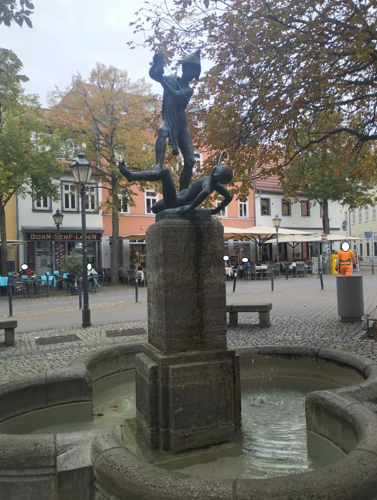 Wenigemarkt und Brunnen Erfurt