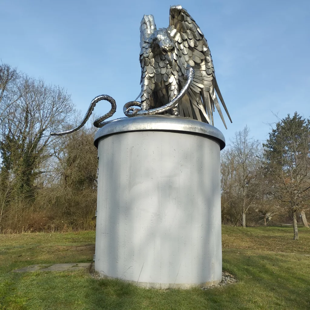 Adler-Skulptur im Kurpark - Bad Neustadt an der Saale