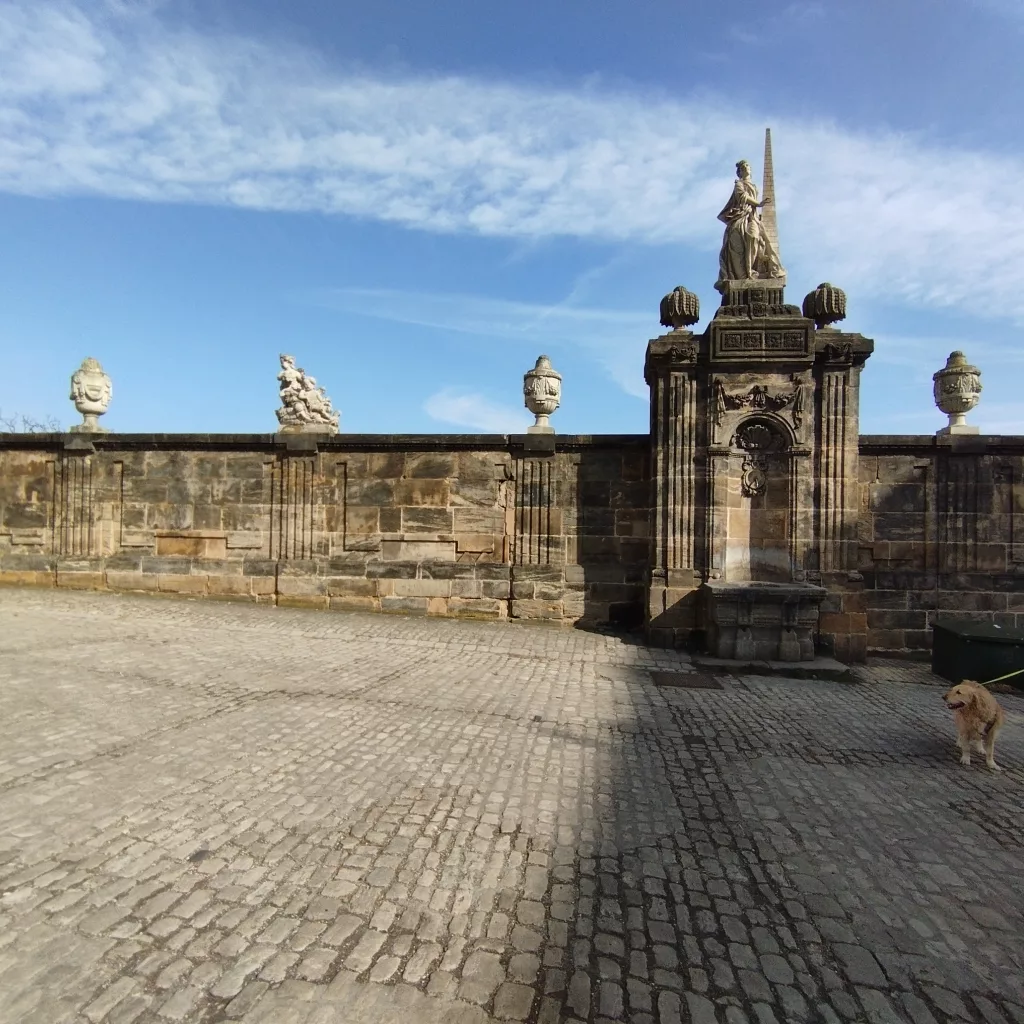 Trautmannsmauer und Brunnen an der Trautmannsmauer - Bamberg