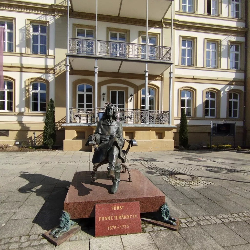 Rakoczy-Denkmal, Hotel Kaiserhof Victoria - Bad Kissingen