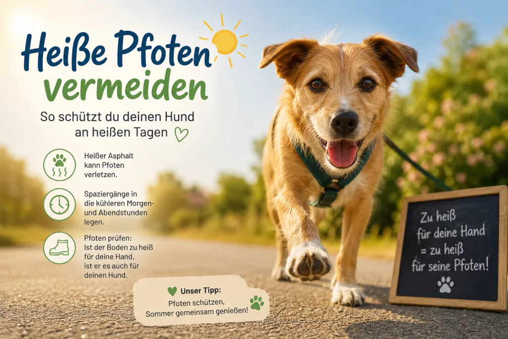 Heiße Pfoten vermeiden