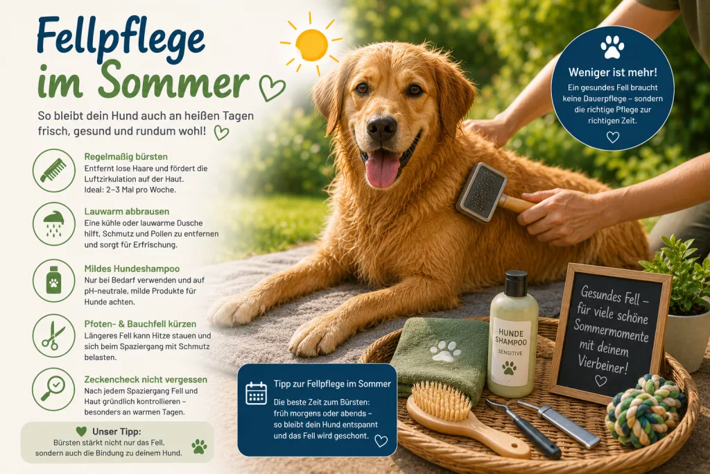 Fellpflege im Sommer