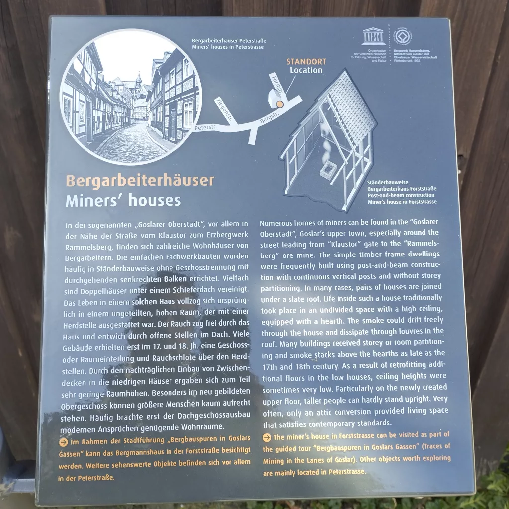 Bergarbeiterhaus in der Forststraße - Goslar