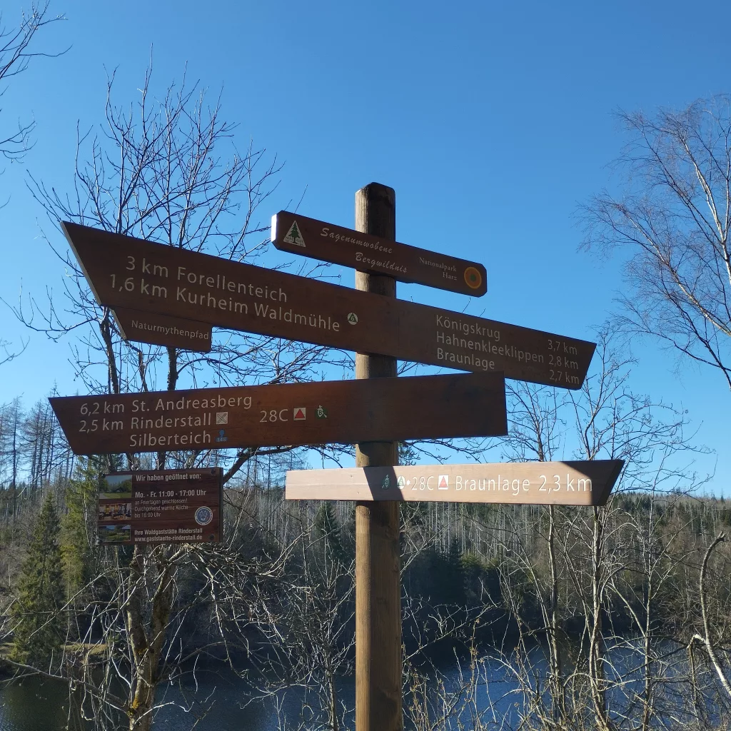 Naturmythenpfad in Braunlage - Station 6 - Naturgewalten