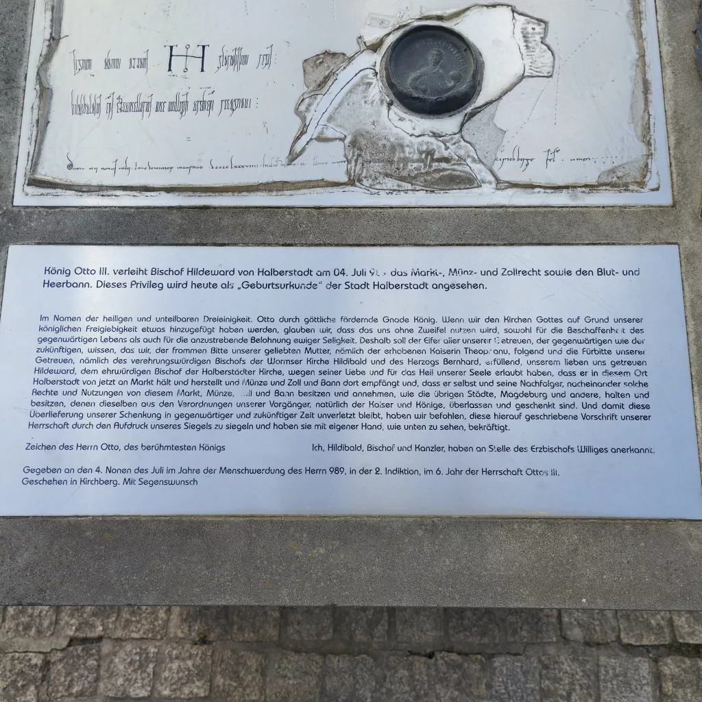 König Otto und das Halberstädter Marktrecht