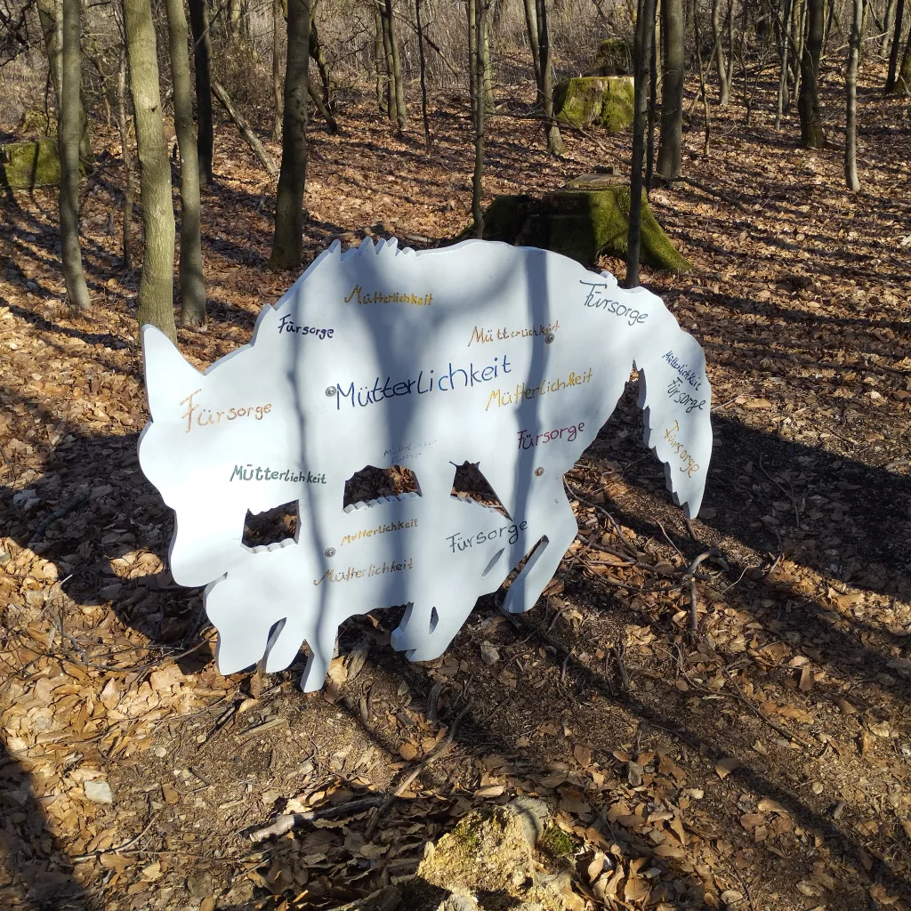 Naturmythenpfad in Braunlage - Station 1 - Der Wolf
